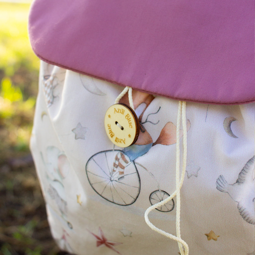 Mochila Infantil - Diseño Circus Rosa