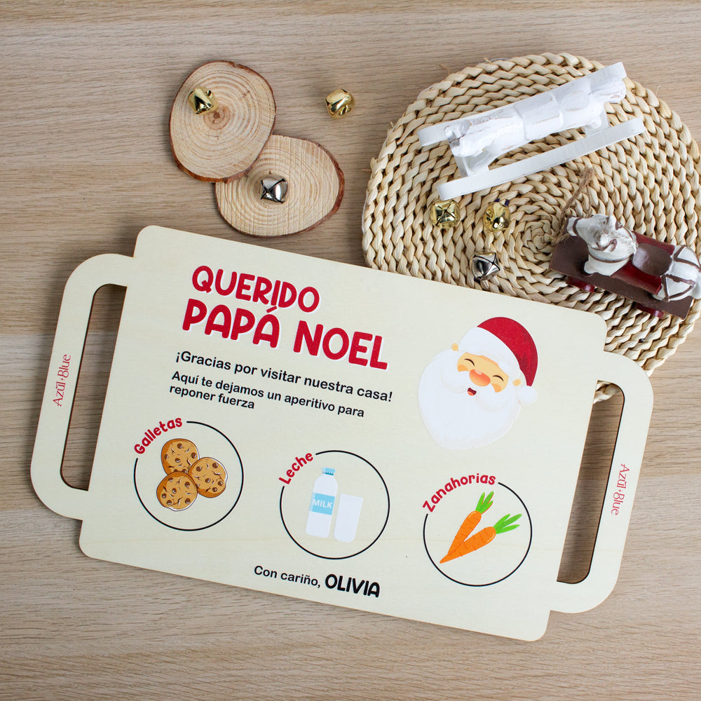 Bandeja aperitivo para Papá Noel Personalizada