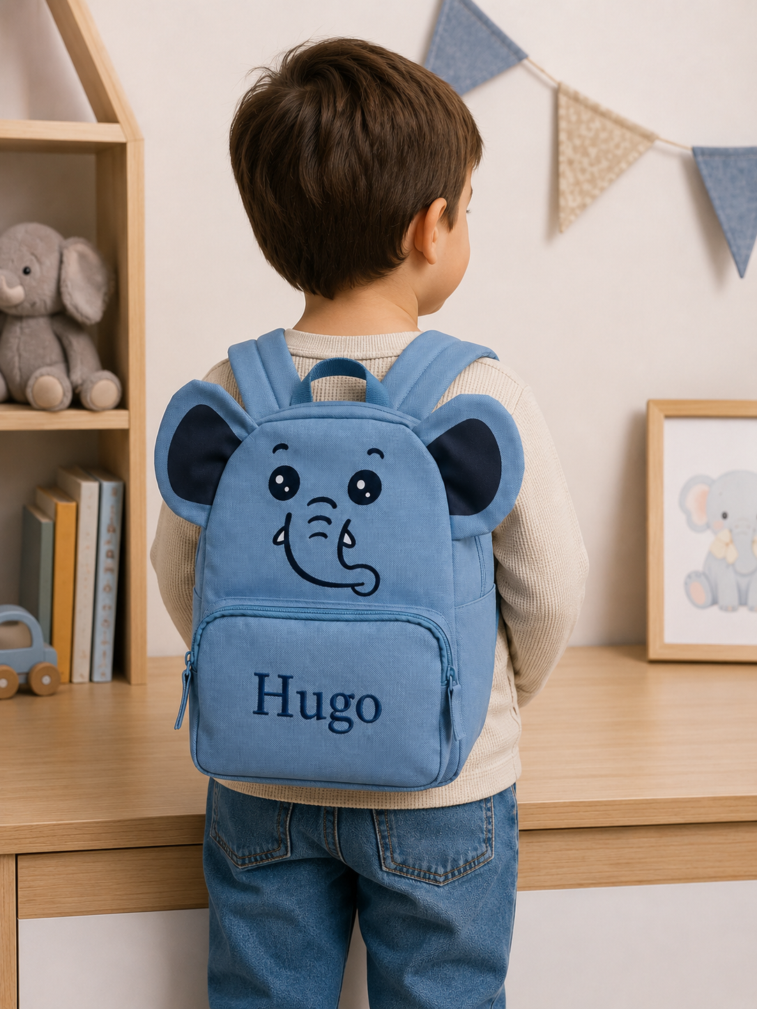 Mochila Infantil Elefante - Personalizada