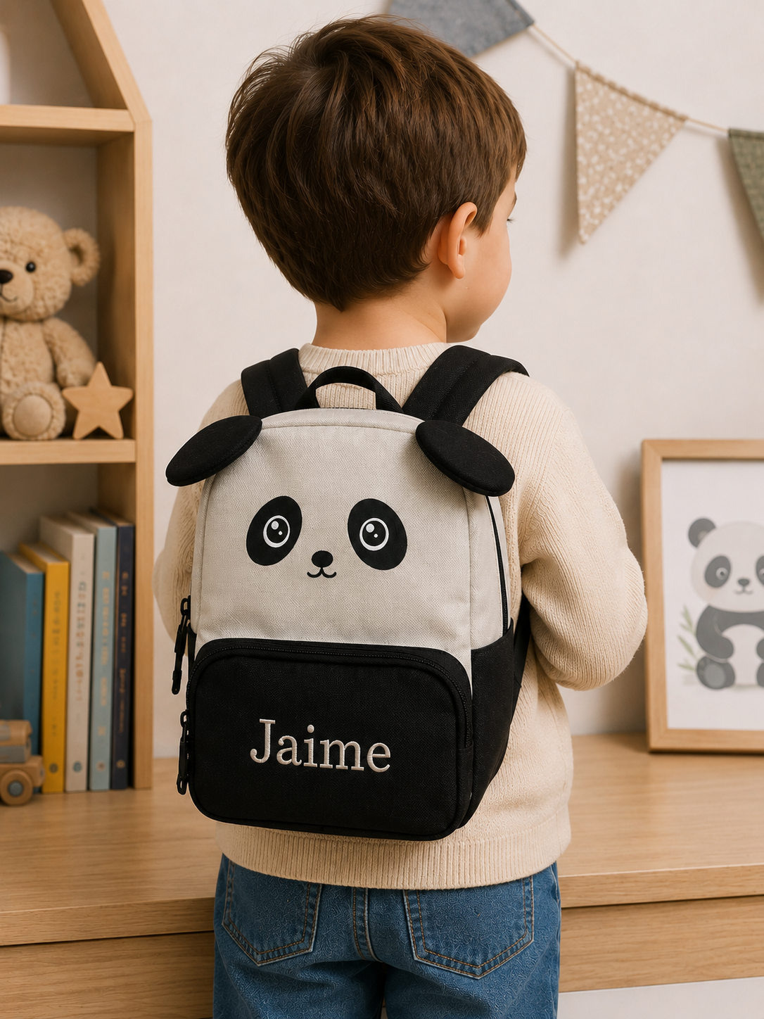 Mochila Infantil Oso Panda - Personalizada
