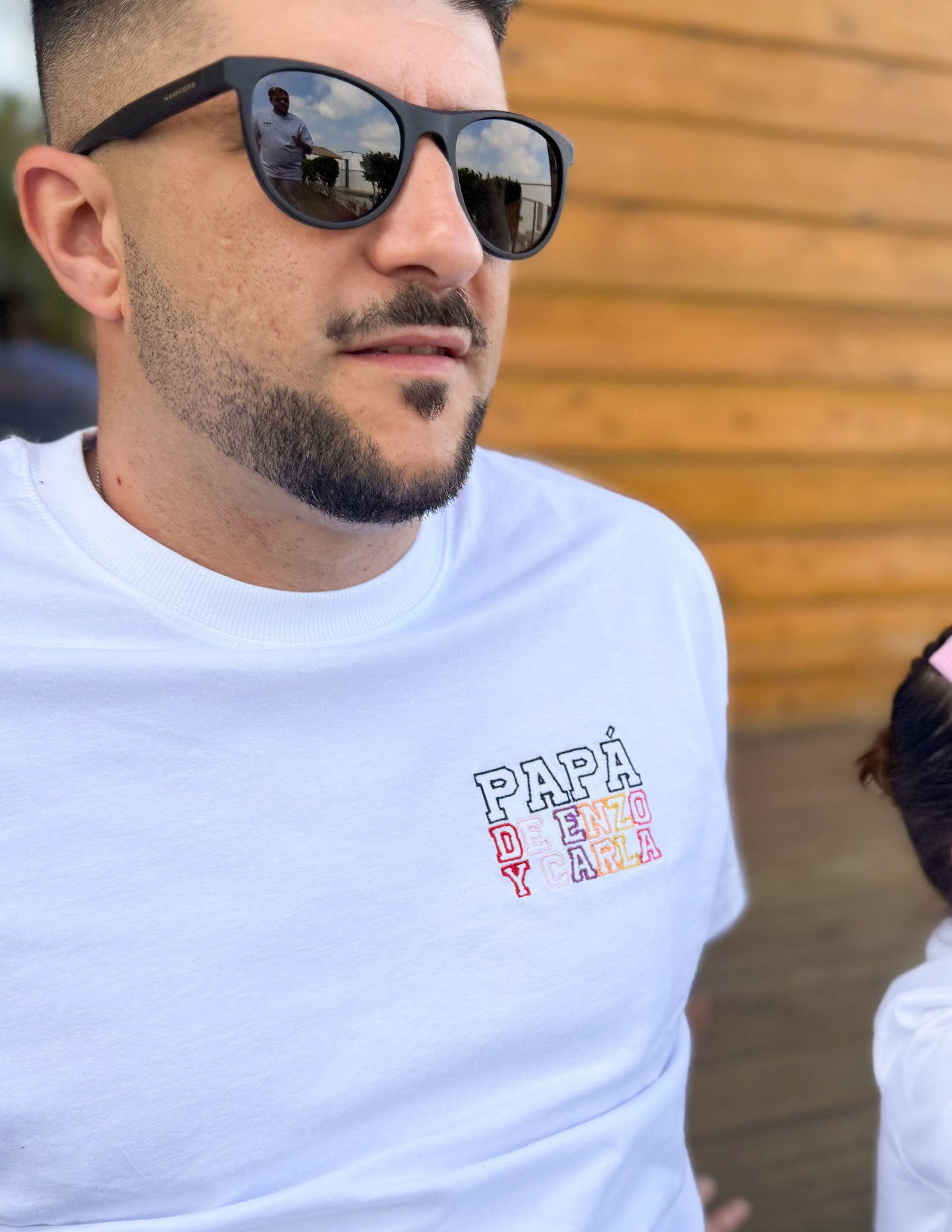 Camiseta Día del Padre Trazos - Bordado personzalizado