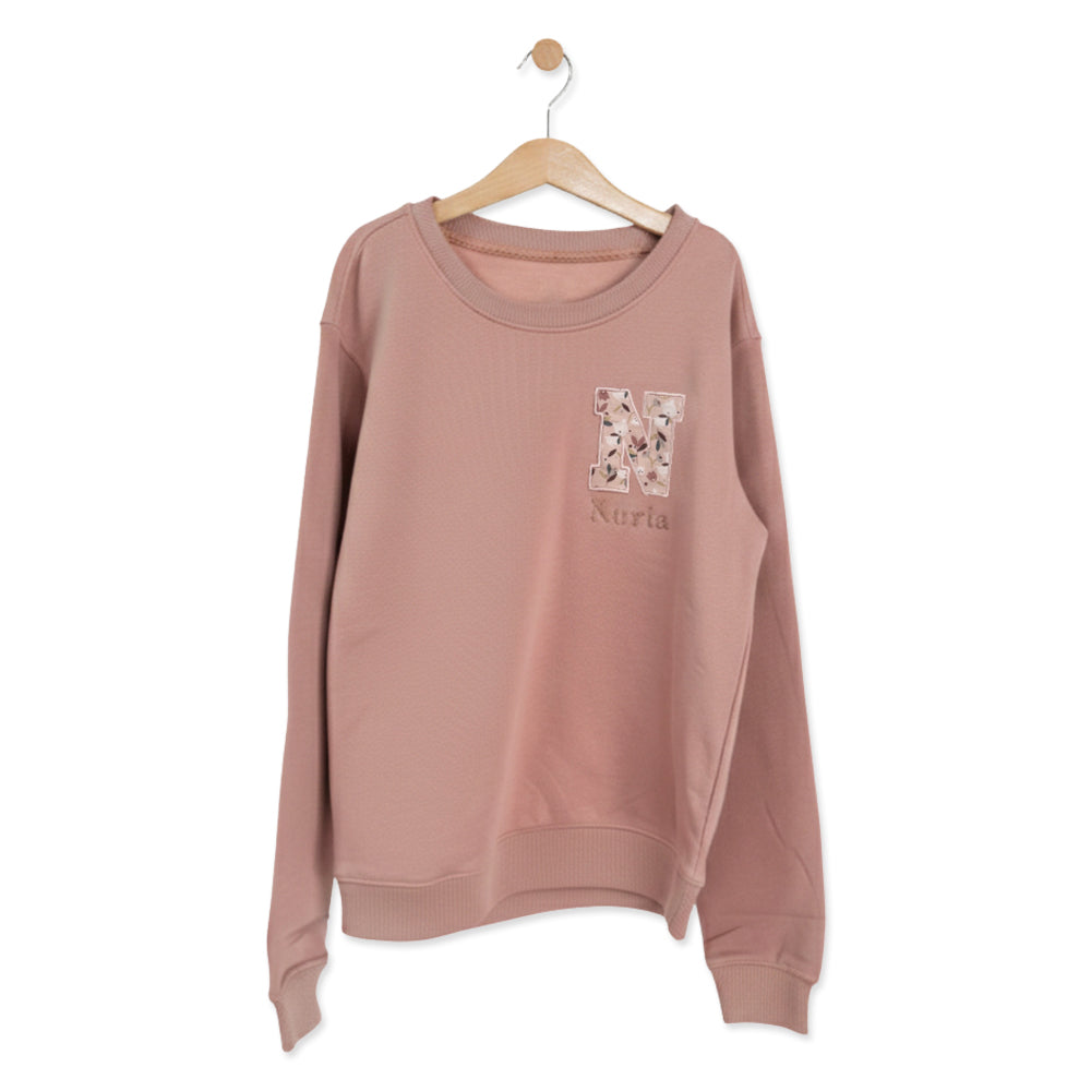 Sudadera Inicial - Rosa Palo