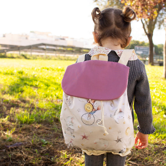 Mochila Infantil - Diseño Circus Rosa