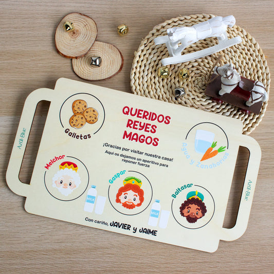 Bandeja aperitivo para Reyes Magos Personalizada