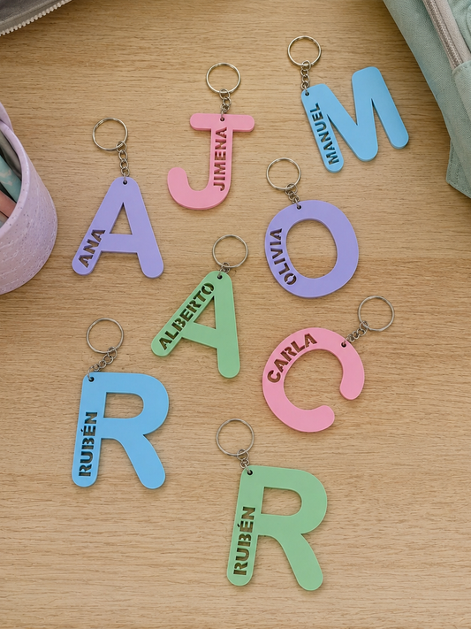 Llavero Letras de Colores - Personalizado