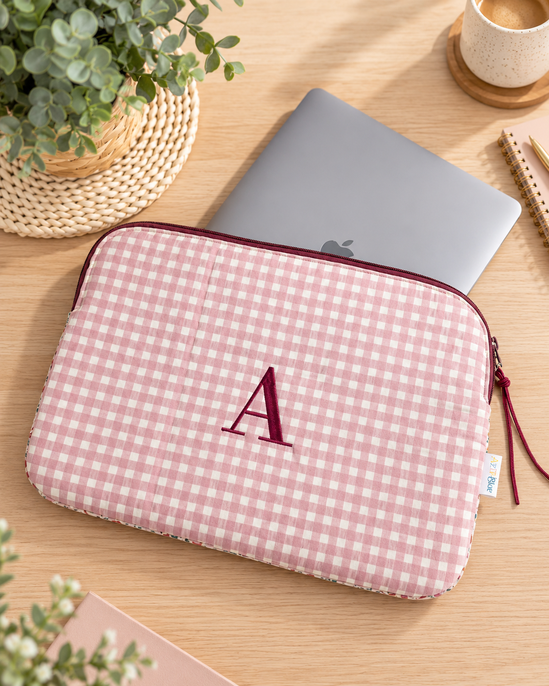 Funda Portátil Coquette Vichy Rosa