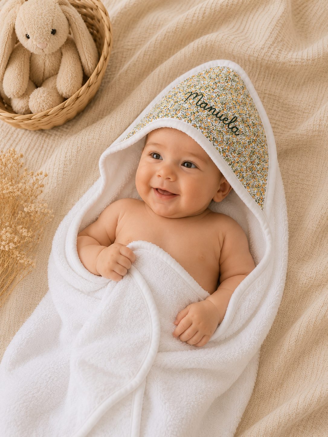 Toalla Capa de Baño para Bebé Personalizadad - Colección Liberty