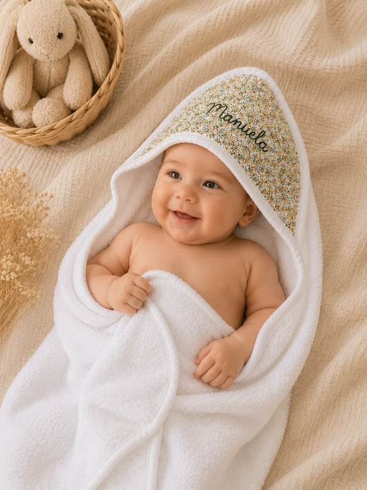 Toalla Capa de Baño para Bebé Personalizadad - Colección Liberty