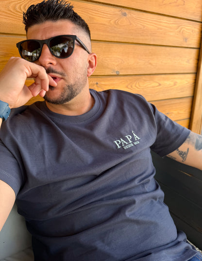 Camiseta Día del Padre con fecha personalizada bordada - Papá desde