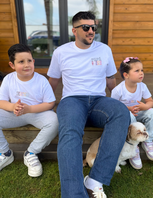 Pack camisetas Día del Padre Trazos - Bordados personalizados