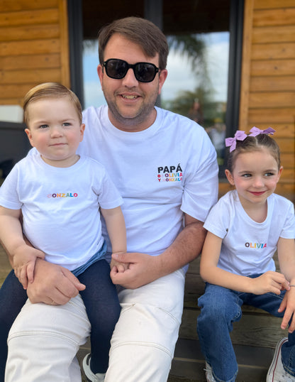 Pack camisetas Día del Padre Colores - Bordados personalizados