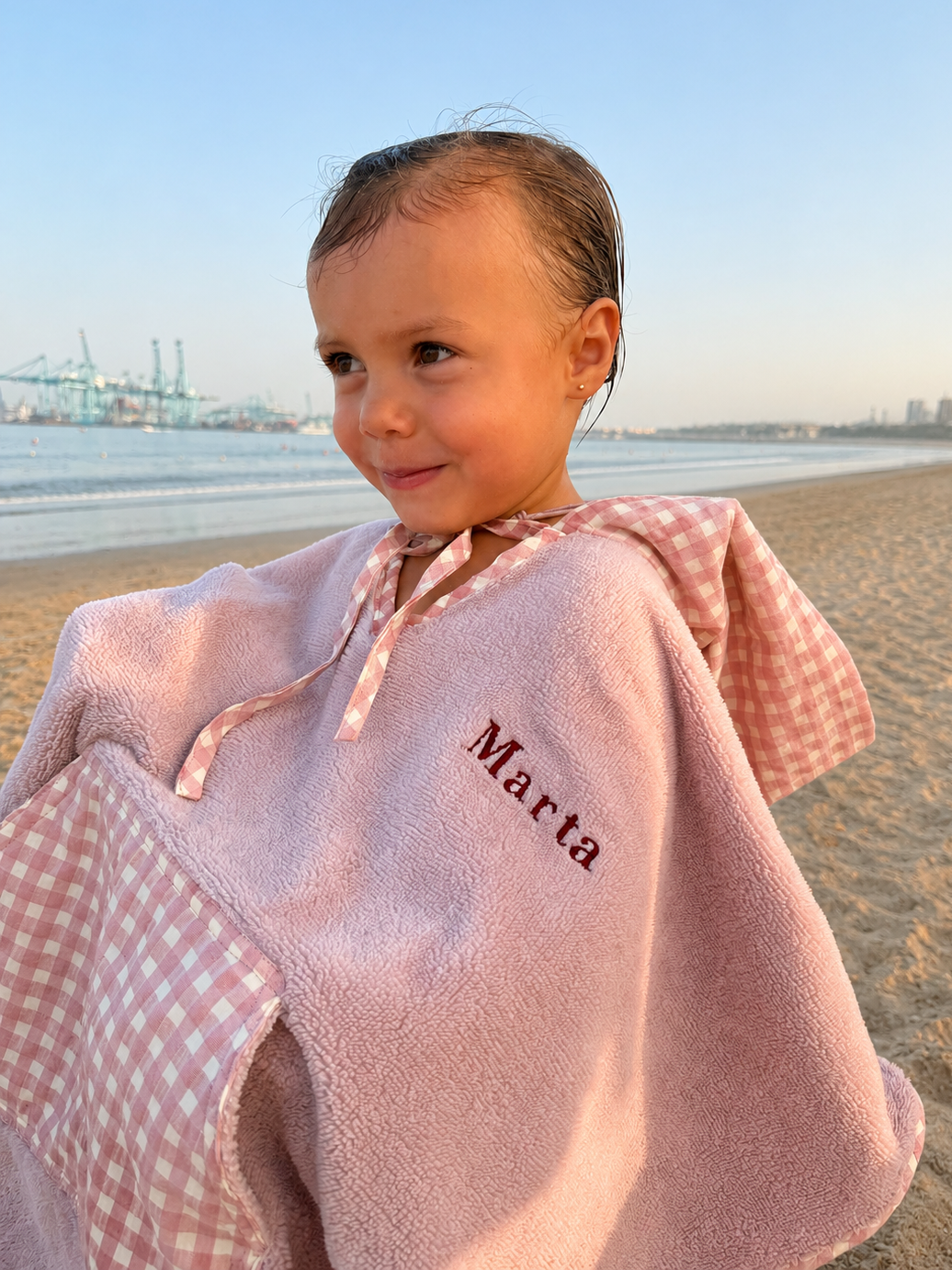 Poncho Toalla Infantil Coquette - Personalizado