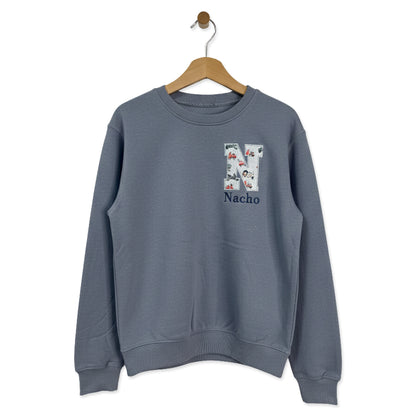Sudadera Inicial - Azul Fog