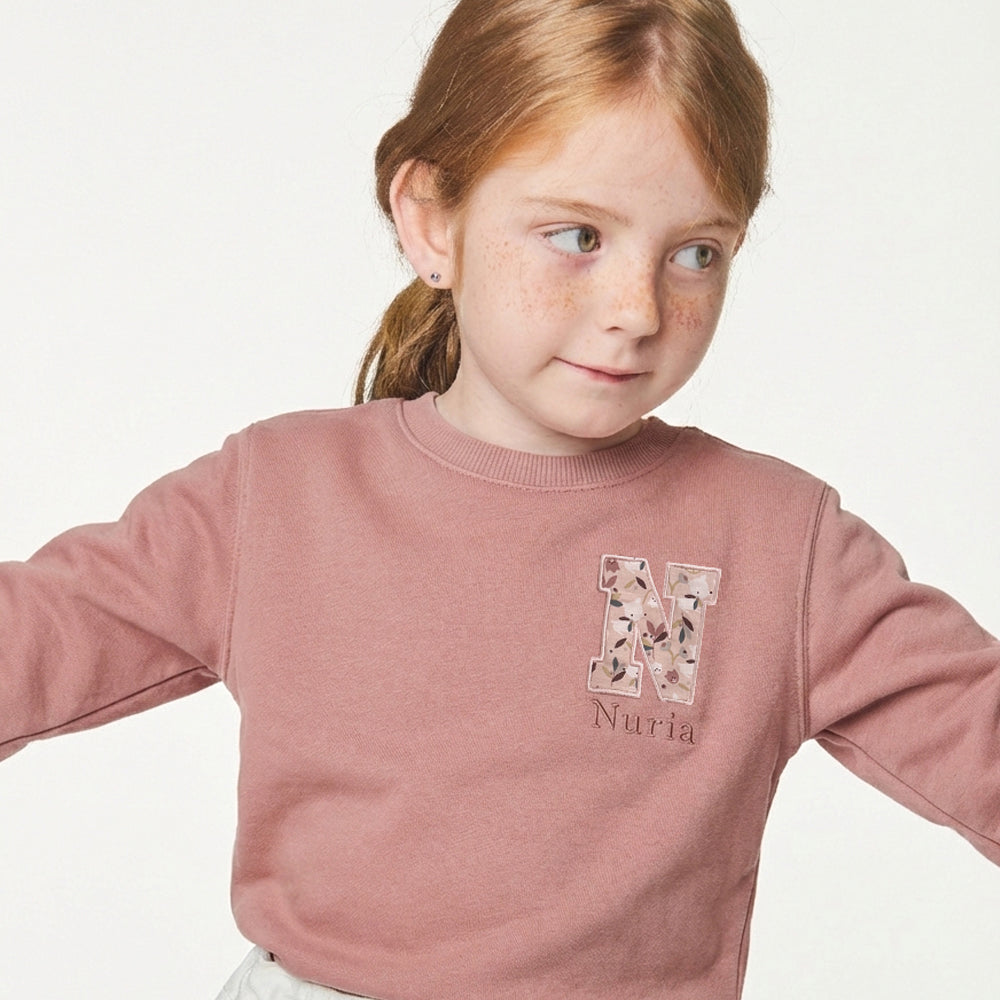 Sudadera Inicial - Rosa Palo