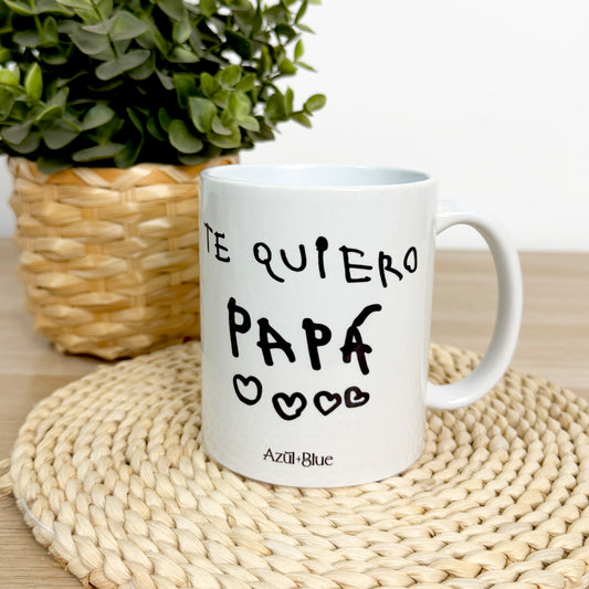 Taza personalizada con la letra de tu hijo/a - Edición especial Día del Padre